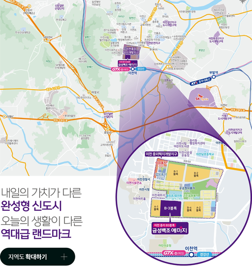 이천 중리지구 B3블록 금성백조 예미지 이미지 4