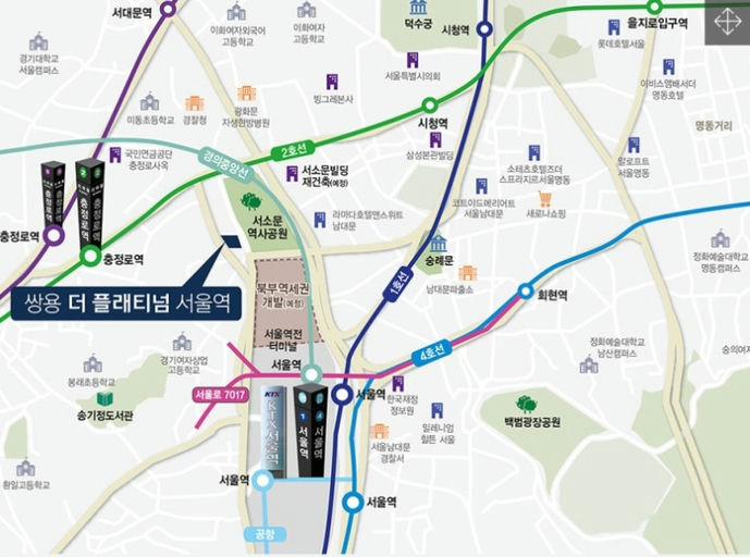 쌍용 더 플래티넘 서울역 오피스텔 이미지 2